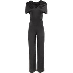 Vintage 1990's Jean Paul Gaultier Black Satin Jumpsuit