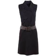 1990's Jean Paul Gaultier Belted Sleeveless Trench Style Dress 12