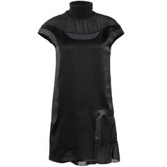 2008 Undercover Black Silk High Neck Dress