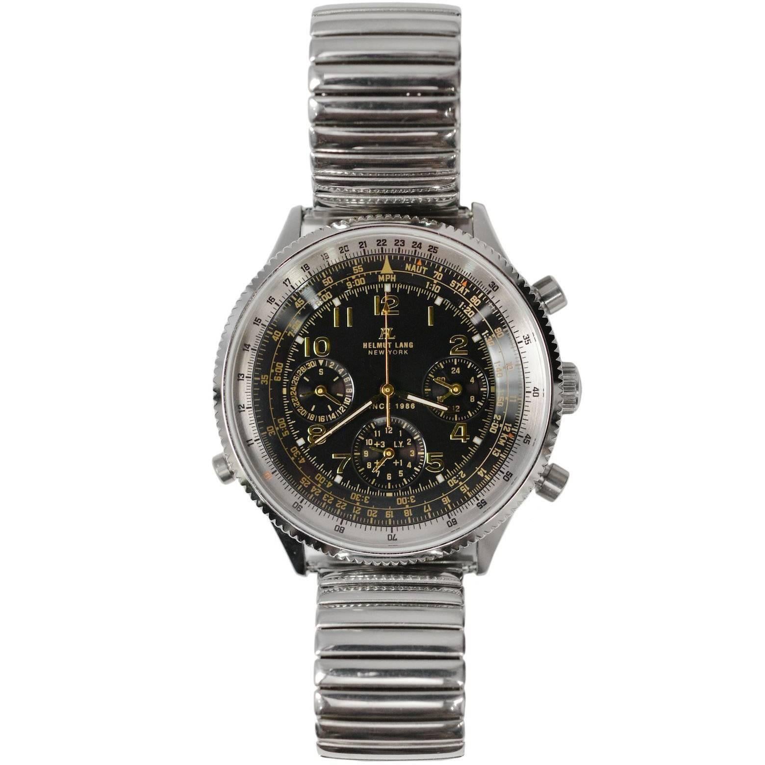Helmut Lang Chronograph Watch 2004 Never Produced Sample 