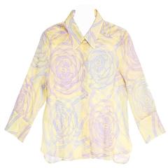 Chanel Multicolor Sheer Cotton Shirt 6