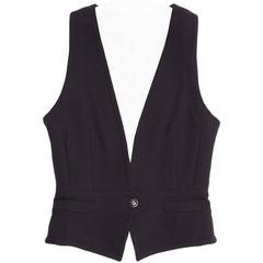 Dolce & Gabbana Navy Wool Vest