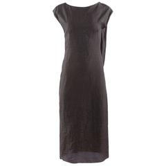 Thimister 2010 Haute Couture Open Back Draped Raw Silk Dress 10