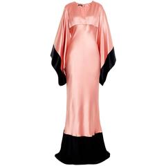 Alexander McQueen Kimono-sleeve Silk-satin Gown
