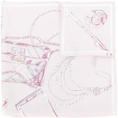 Chanel Vintage draft print scarf