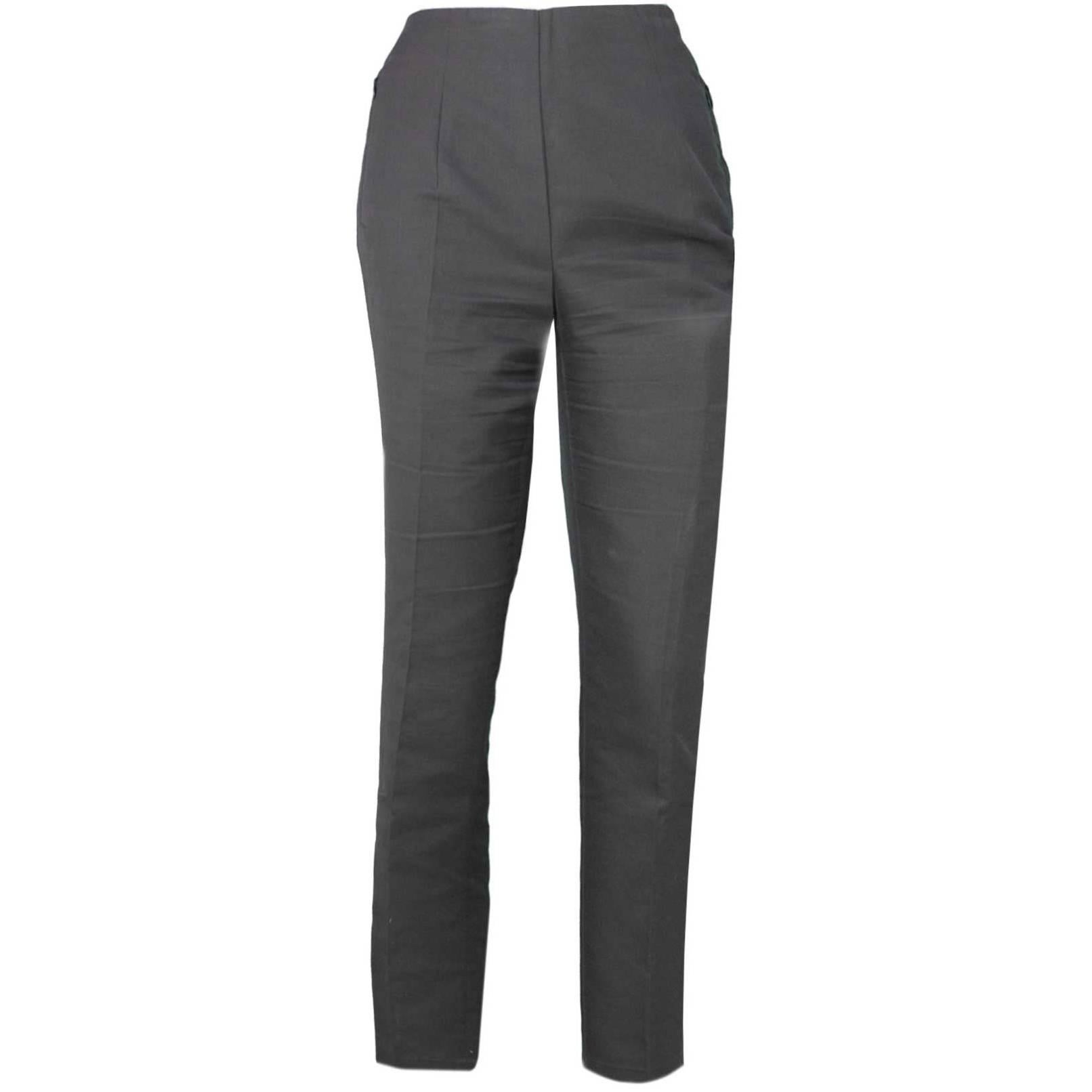 Akris Grey Cropped Pants Sz 8