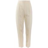 1980's Made in England John Galliano Cream Tapered Trousers