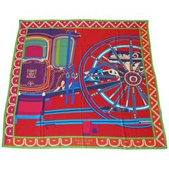 Hermès Ballade En Berline by Wlodek Kaminski Shawl Cashmere GM / Brand New 