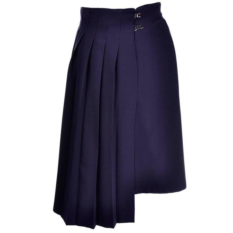 vintage blue skirt