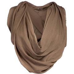 Rare Vintage Maison Martin Margiela Artisanal Taupe Twisted Top 6