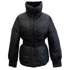 Moncler Women's Black Quilted High Collar Jacket