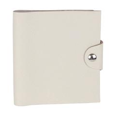 HERMES Off White Togo Leather ULYSSE MINI Agenda Cover