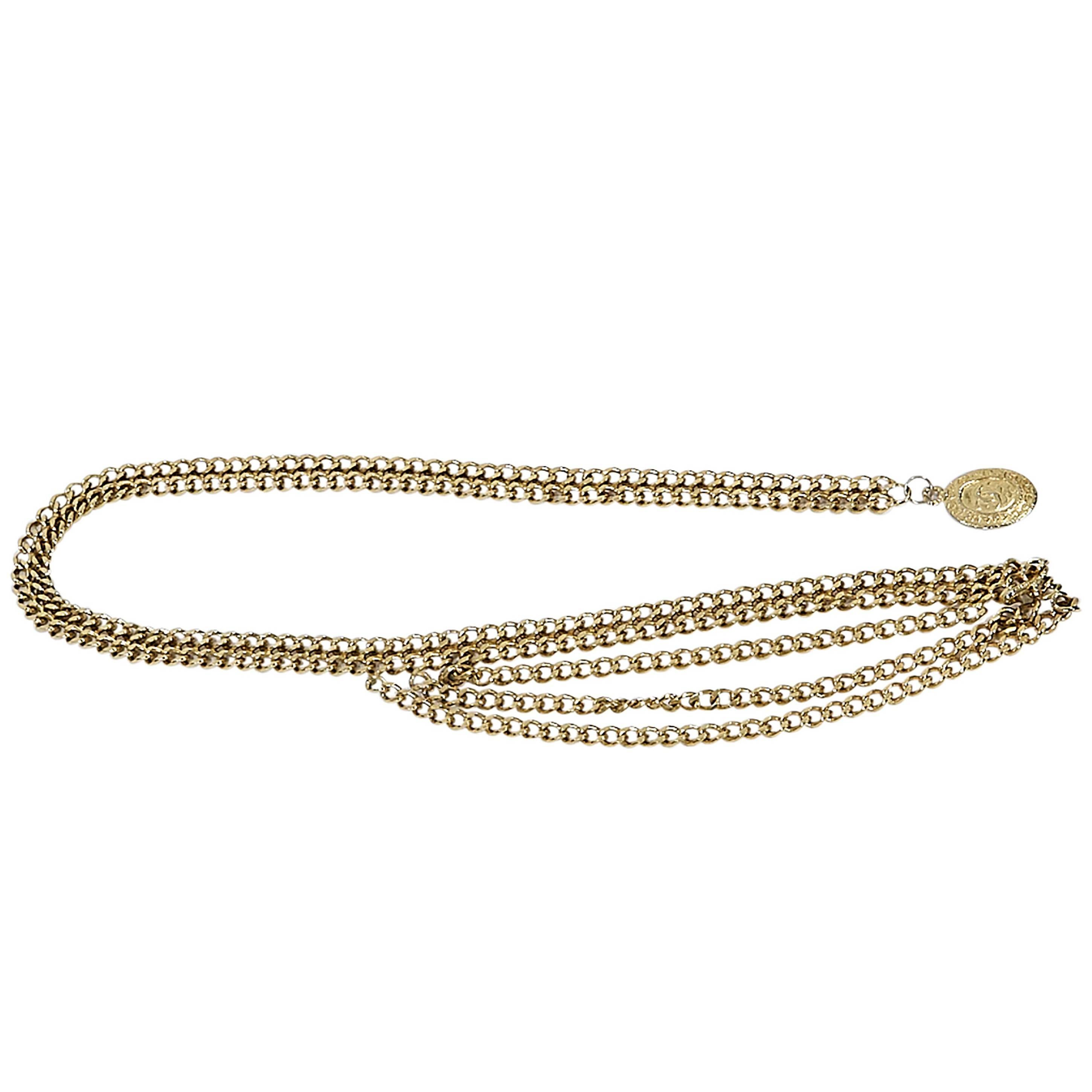 Goldtone Vintage Chanel Chain Belt