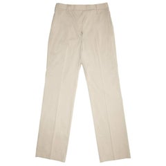 Jil Sander Khaki Cotton Stretch Pants