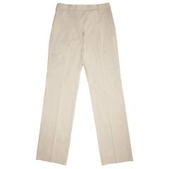 Jil Sander Khaki Cotton Stretch Pants 6