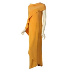 GIVENCHY HAUTE COUTURE Apricot Silk Gown of the late Betsy Bloomingdale
