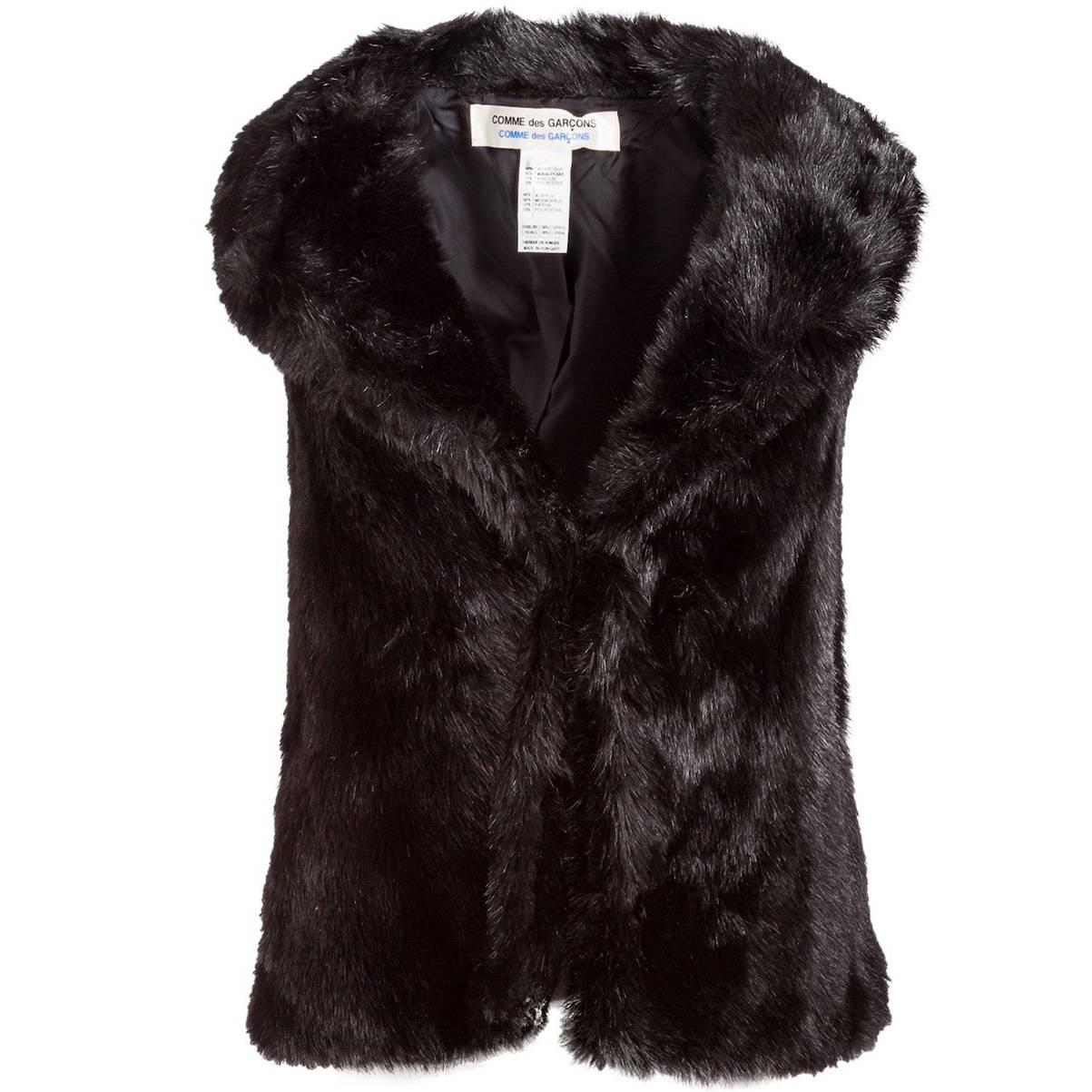 Comme des Garçons 20th Century Faux Fur Vest For Sale
