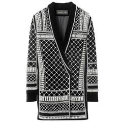 x H&M NEW Black Velvet Pearl and Crystal Embellished Jacket Dress sz US12 For Sale at 1stDibs | balmain pearl jacket, h&m jacket, balmain pearl blazer