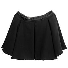 Louis Vuitton Wool Pleated Skater Skirt sz FR40