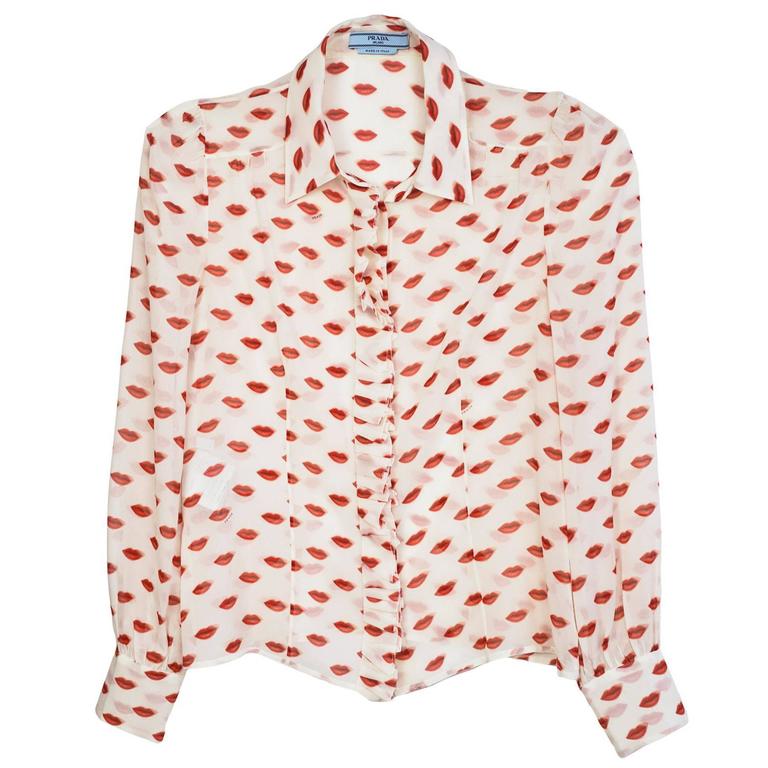 Prada lipstick shirt store