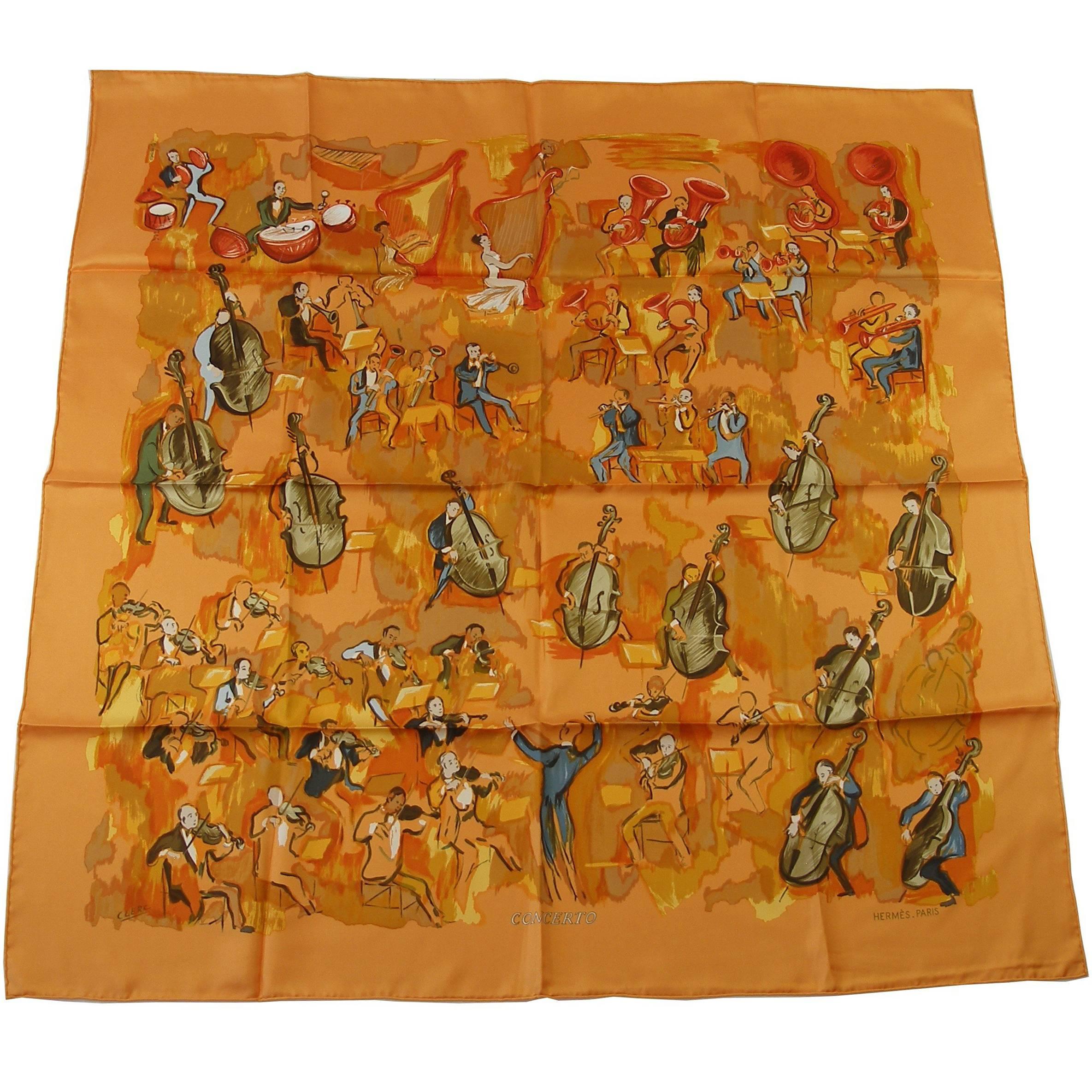 FANTACTIC Hermès Concerto Silk twill 90 scarf / BRAND NEW