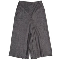Jil Sander Grey Wool Gaucho Pants