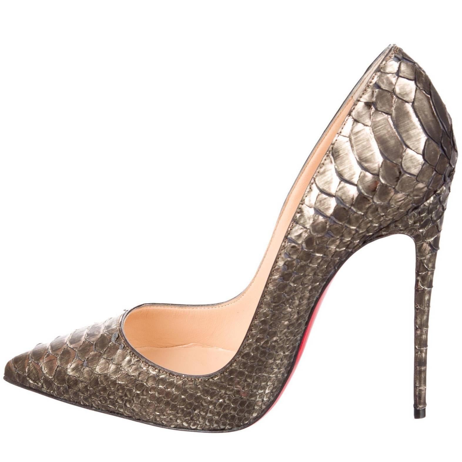 Christian Louboutin New Sold Out Python Snakeskin So Kate High Heels Pumps W/Box