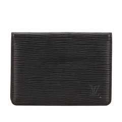 Louis Vuitton Black Epi Porte 2 Cartes Vertical 5
