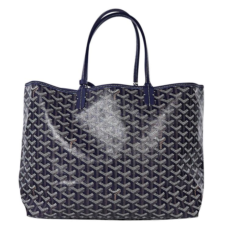 Navy Blue Goyard St. Louis Tote Bag For Sale at 1stdibs