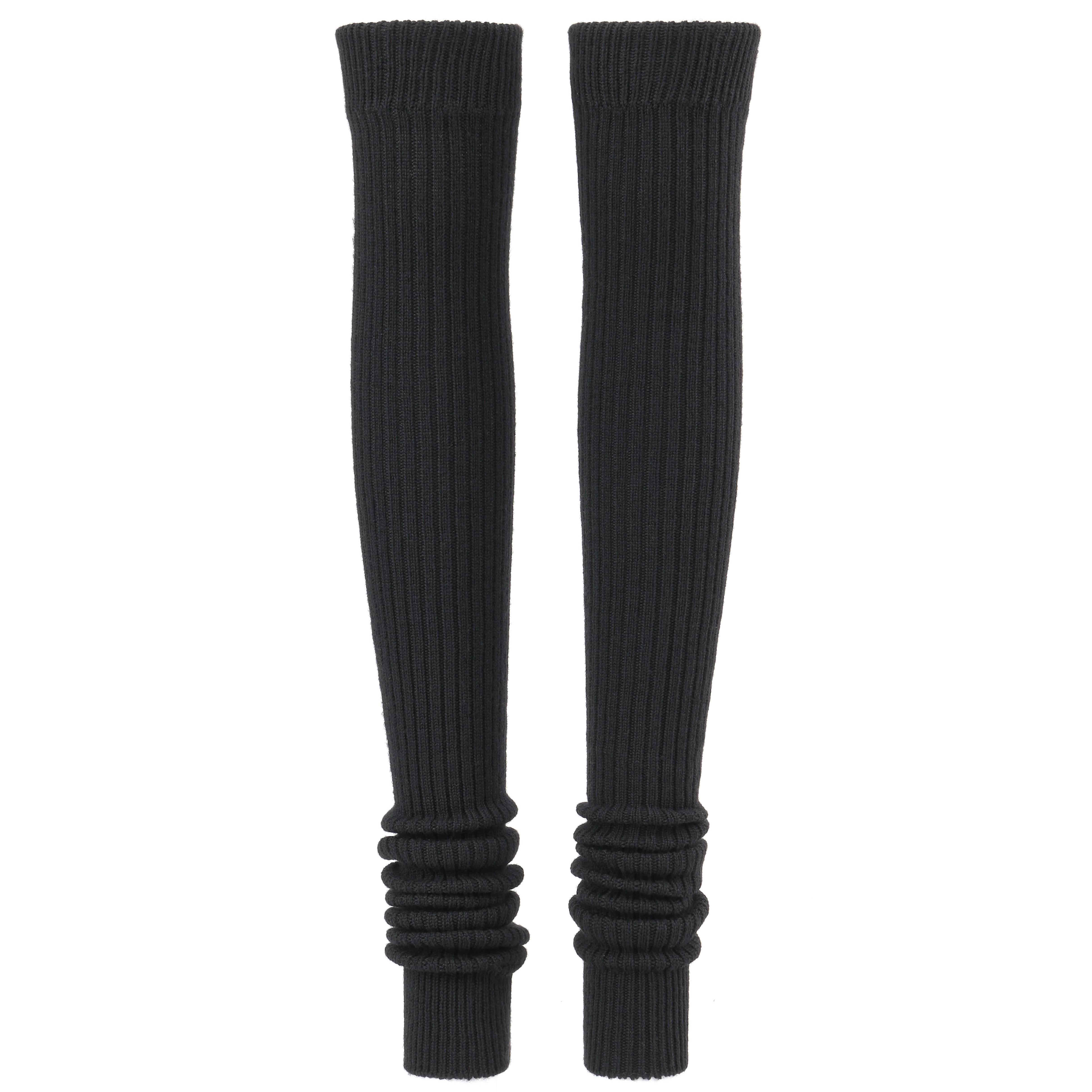 JUNYA WANTANABE for COMME DES GARCONS A/W 2005 Black Wool Knit Leg / Arm Warmers