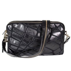 Chanel Black Leather Messenger Bag 4