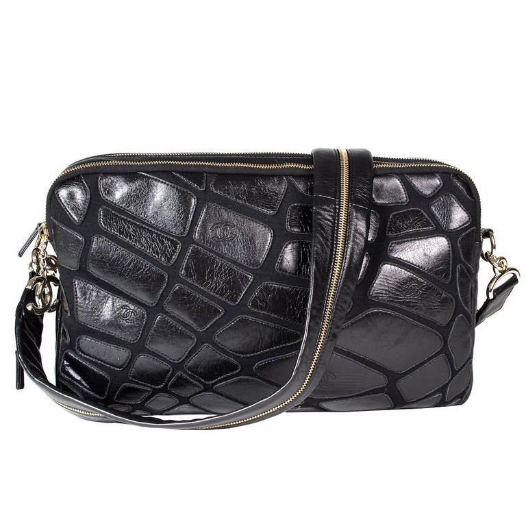 Chanel Brown Leather Messenger Bag