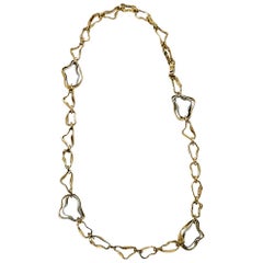 Goldtone Balenciaga Link Necklace 1
