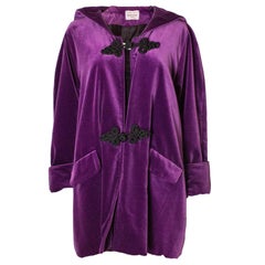 Vintage Maribou London Purple Velvet Jacket