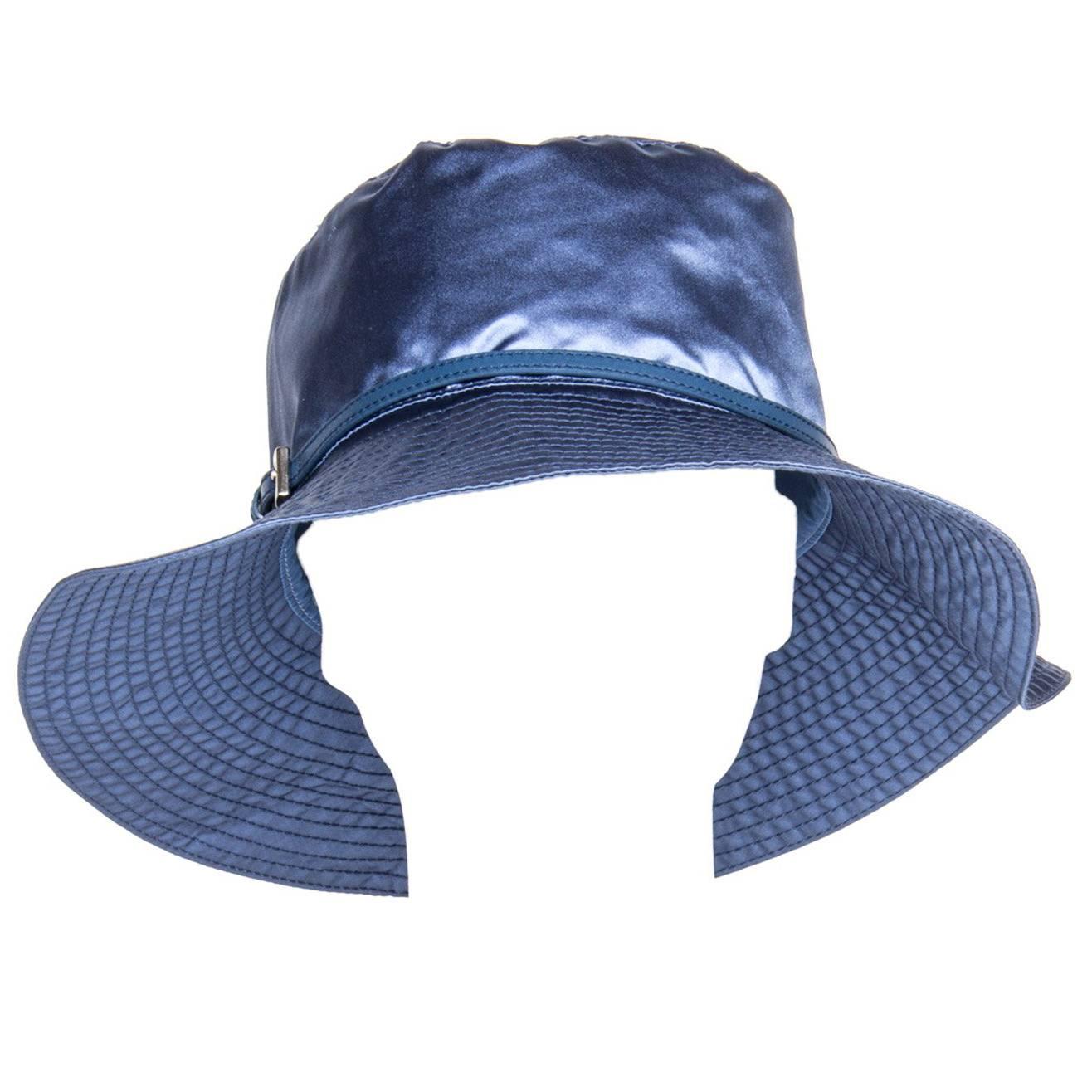 Prada Royal Blue Silk Hat