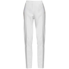 Akris White Cropped Pants Sz 8 6