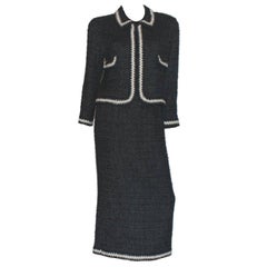 Chanel Boucle Signature Skirt Suit with CC logo buttons 12