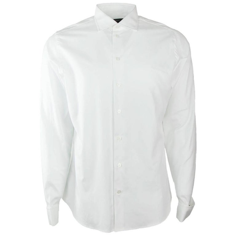 Givenchy Men's 100% Cotton Solid White Button Down For Sale at 1stDibs
