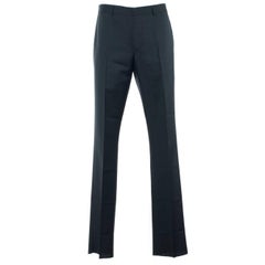 Givenchy Men's Classic Wool Blend Black Trousers 