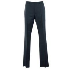 Givenchy Men's Classic Wool Blend Black Trousers 