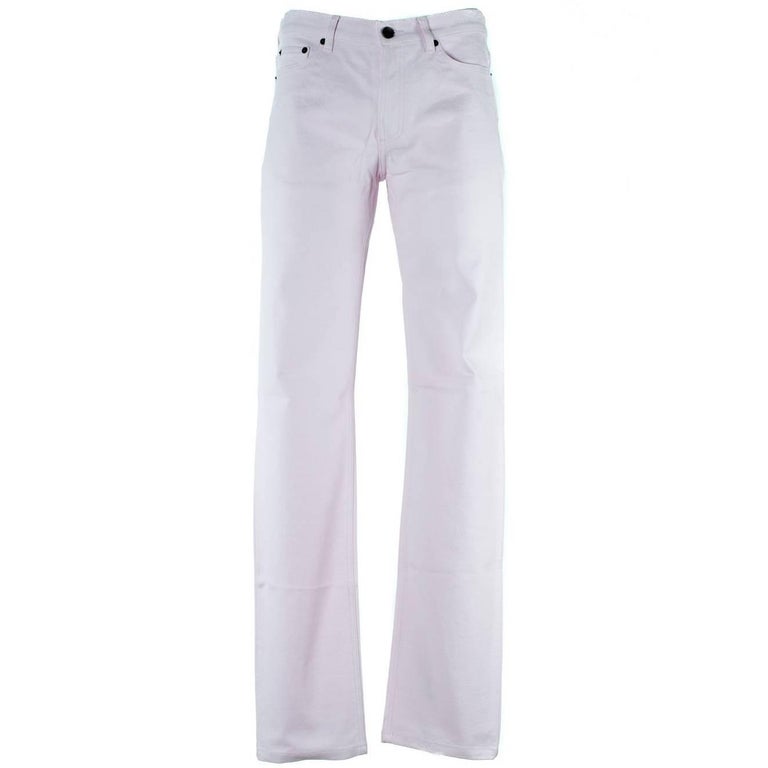 Givenchy Men's Pale Pink Cotton Blend Corduroy Pants For Sale at 1stDibs