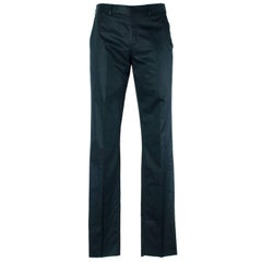 Givenchy Men's 100% Cotton Solid Navy Trousers 