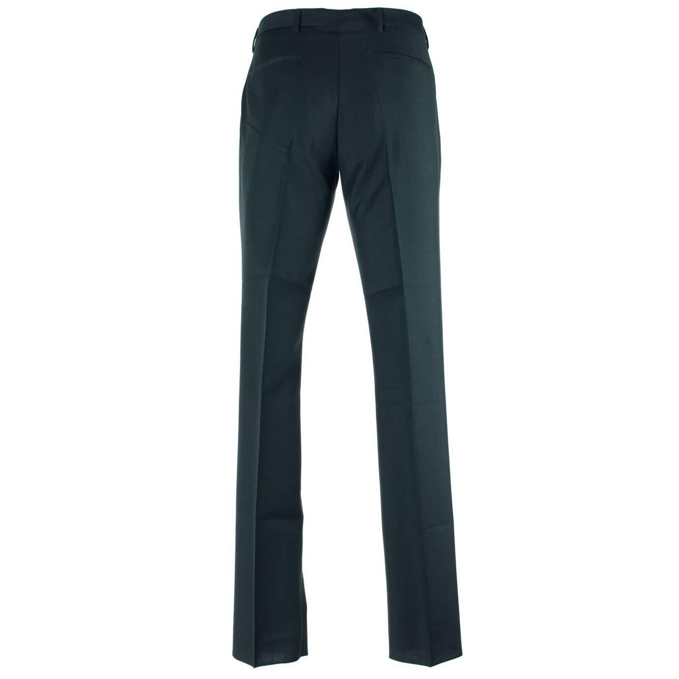 Givenchy Men's Classic 100% Wool Navy Trousers  For Sale