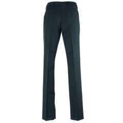 Givenchy Men's Classic 100% Wool Navy Trousers 