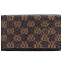Brown Louis Vuitton Damier Ebene Wallet 6