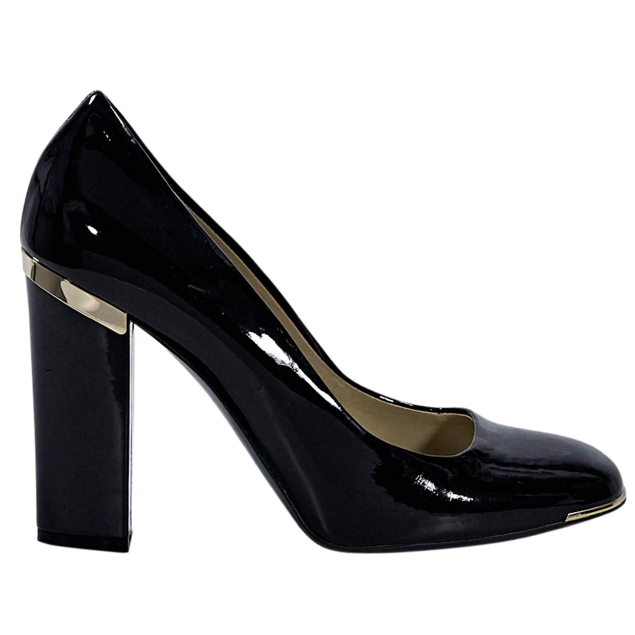 Black Stella McCartney Patent Pumps