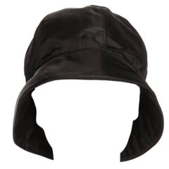 Used Prada Black Nylon Bucket Cap