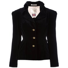 Black cotton Gold Label velvet jacket from VIVIENNE WESTWOOD