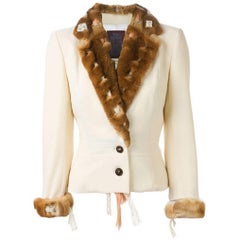 1990s JOHN GALLIANO Orylag fur trim jacket