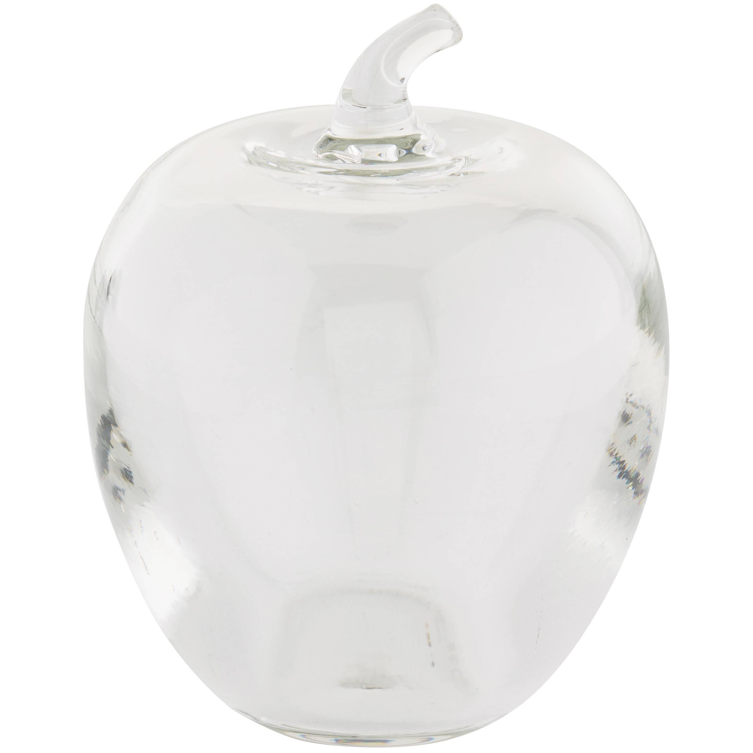 Tiffany & Co Like New Crystal Apple Home Decorative Desk Table Paperweight 